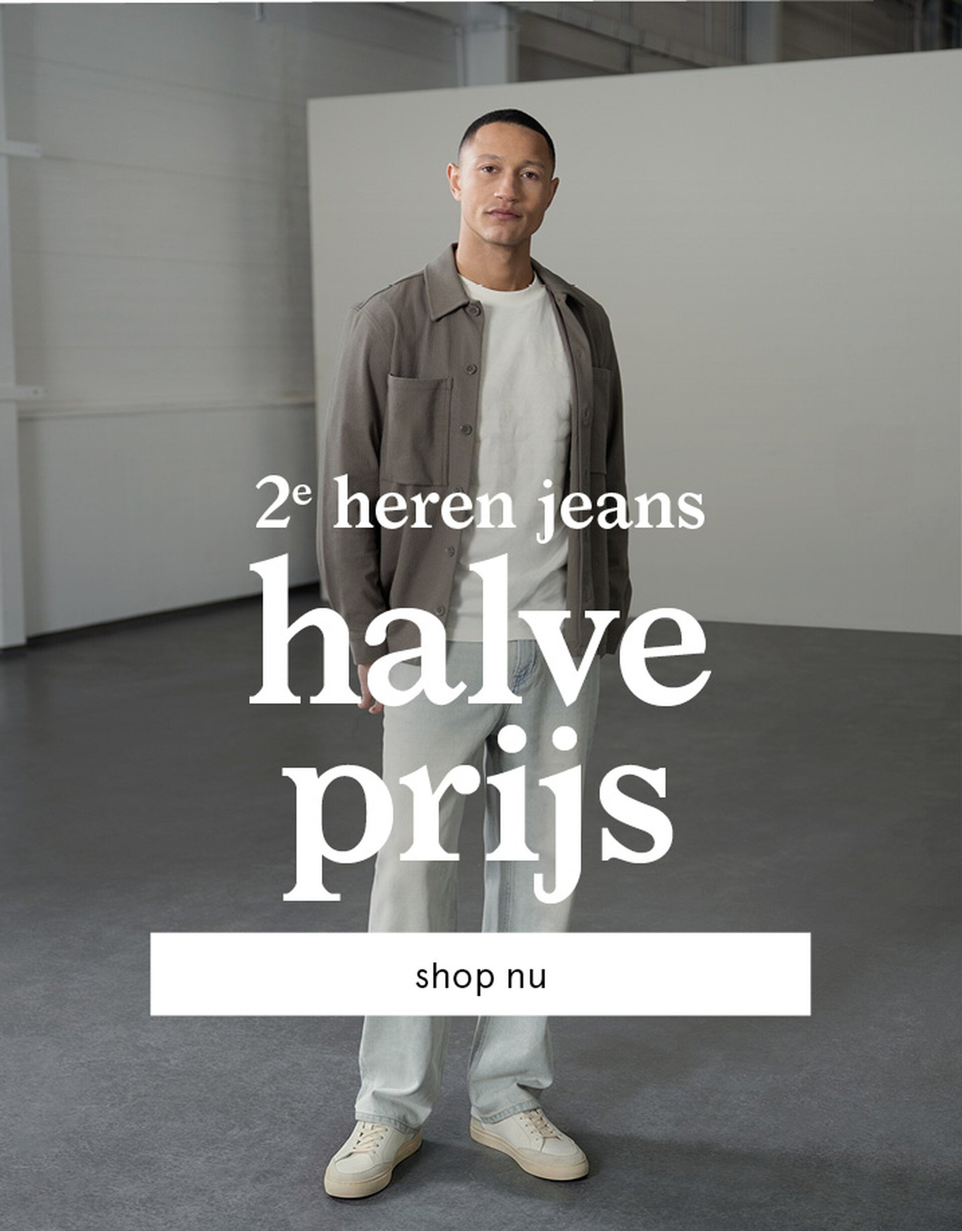 2e heren jeans halve prijs