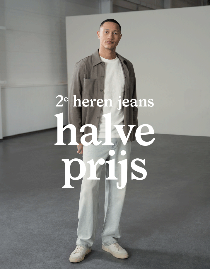 2e heren jeans halve prijs