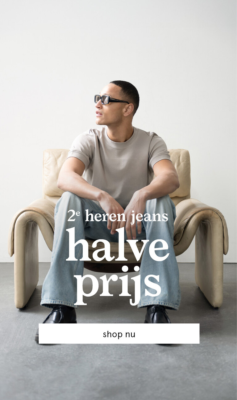2e heren jeans halve prijs
