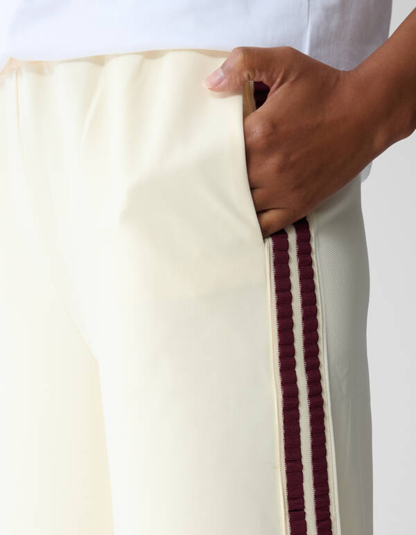 Tape Wide Leg Broek Lichtgeel SHOEBY WOMEN