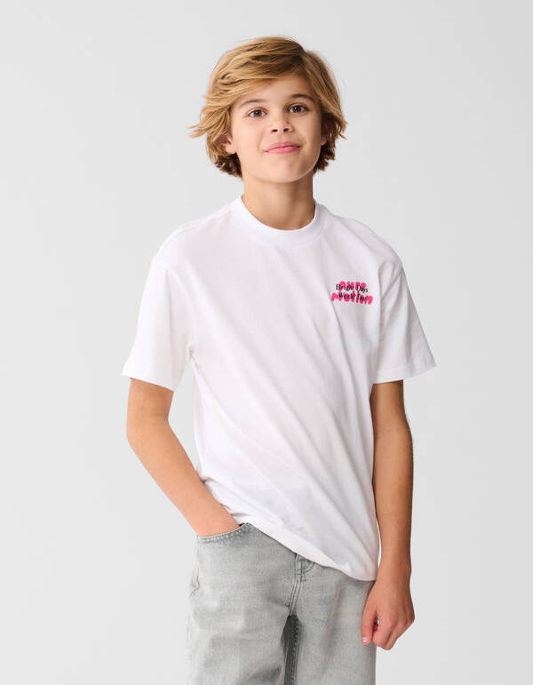 Tour Artwork T-shirt Wit SHOEBY BOYS