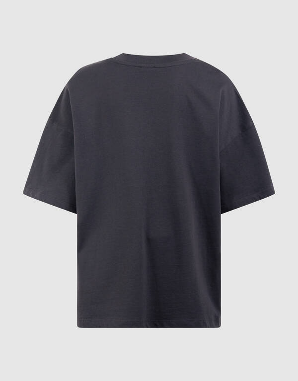 Spaghetti Artwork T-shirt Donkergrijs SHOEBY BOYS