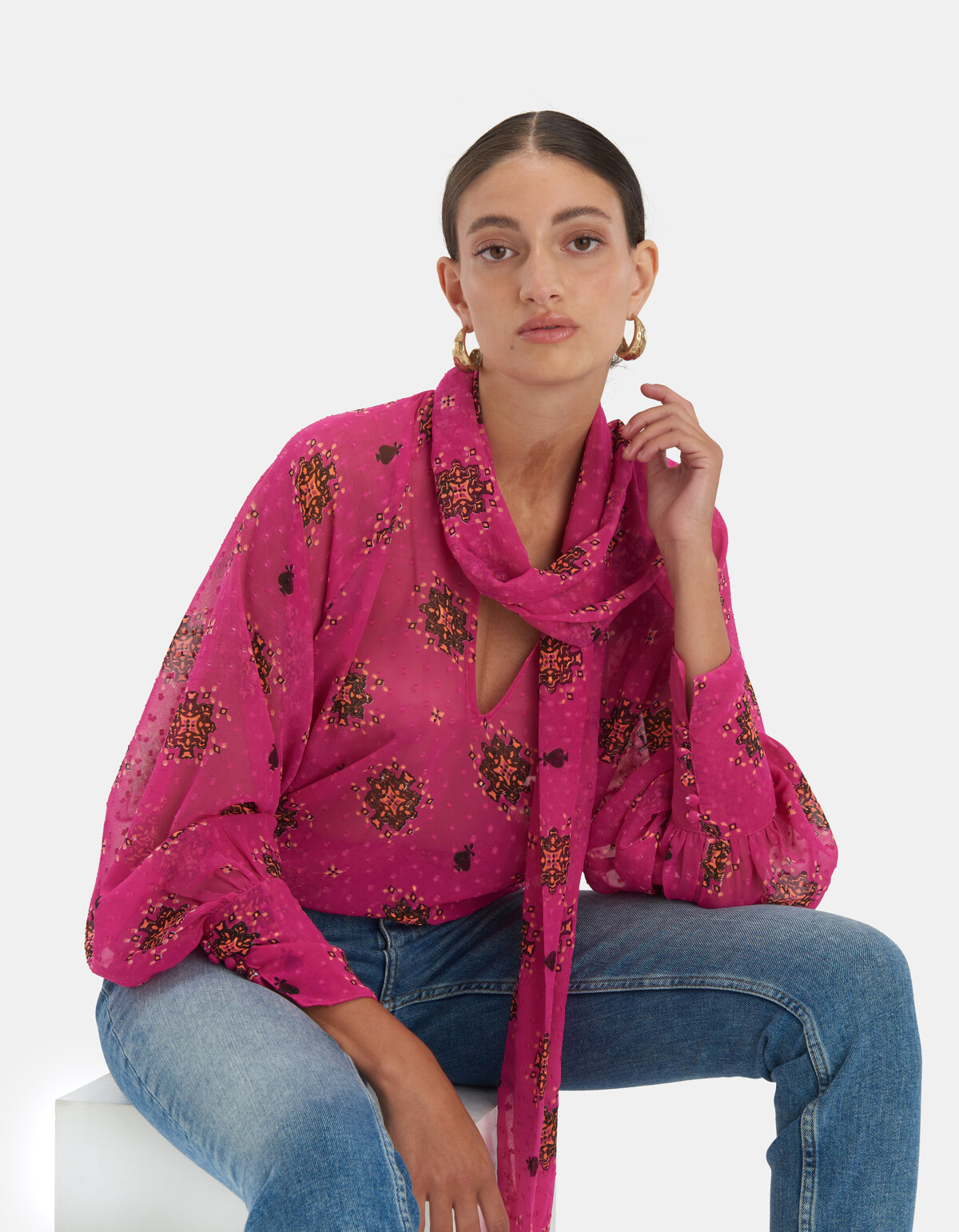Polka Blouse by Fred van Leer