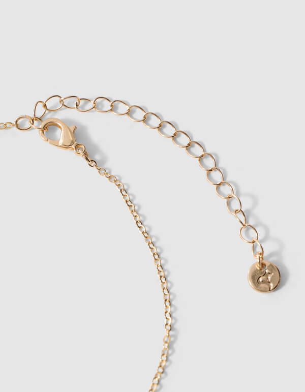 Pretzel Charm Ketting Goud SHOEBY ACCESSOIRES