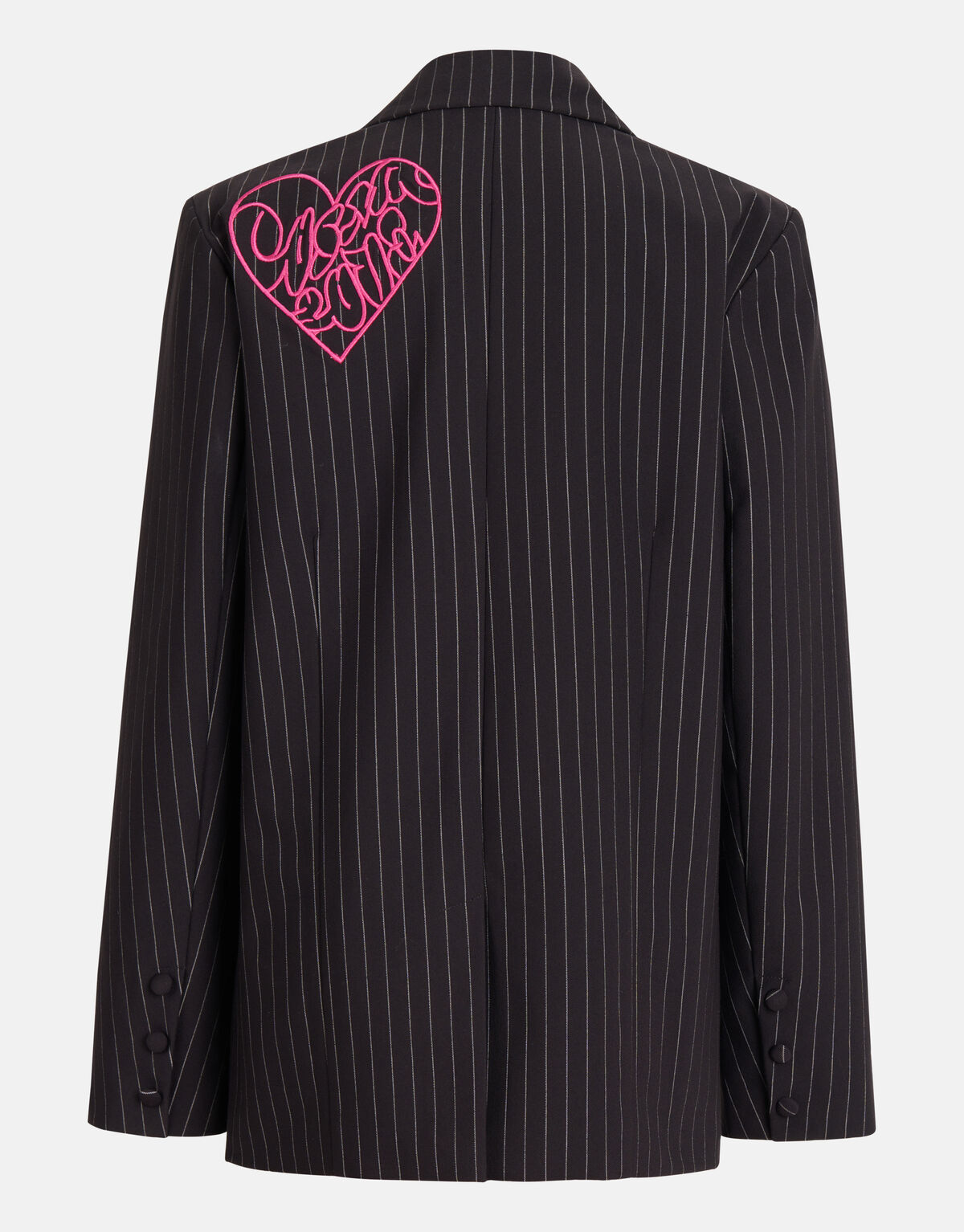 Pinstripe Blazer Donkergrijs SHOEBY GIRLS