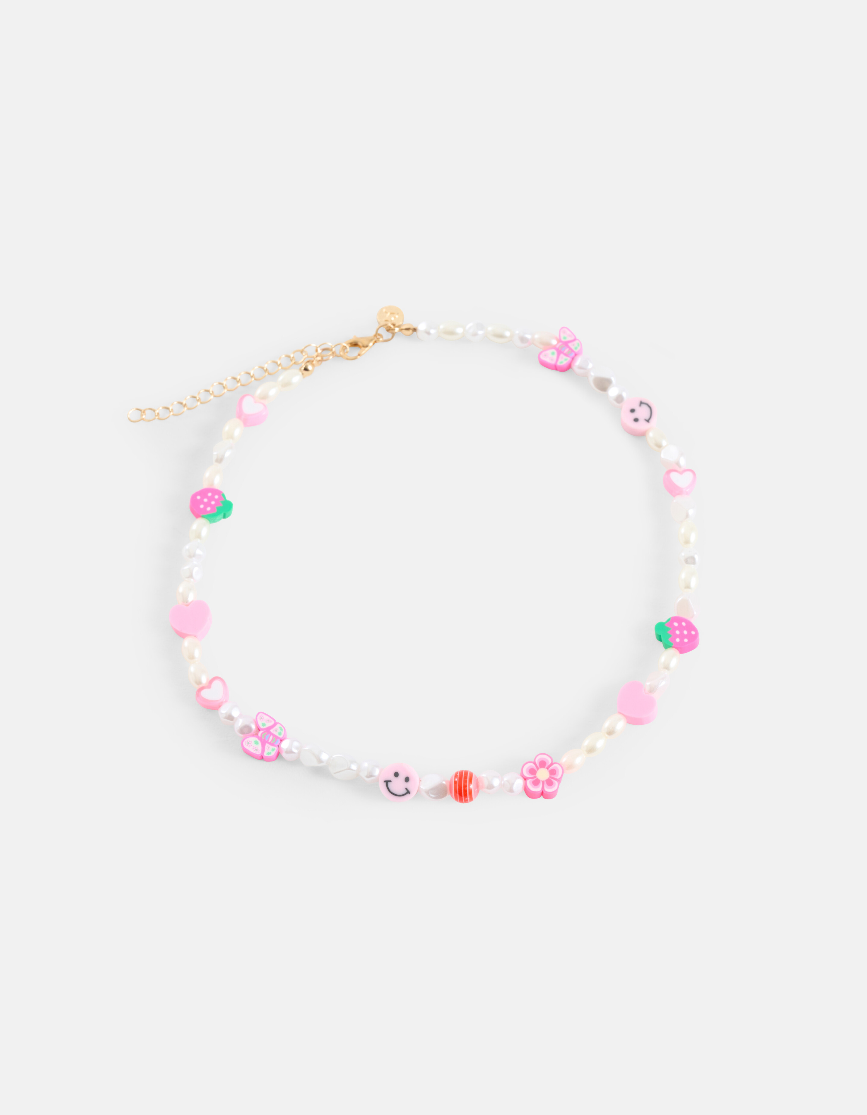 Beaded Ketting Roze SHOEBY ACCESSOIRES