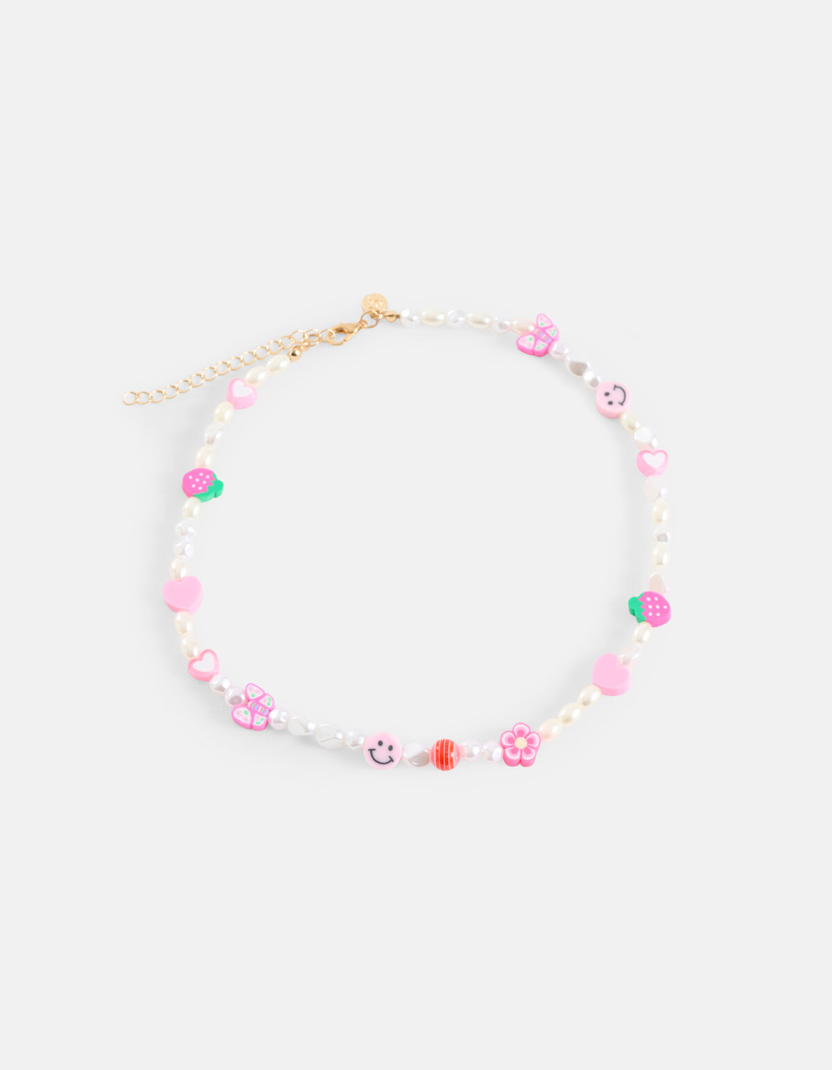 Beaded Ketting Roze SHOEBY ACCESSOIRES