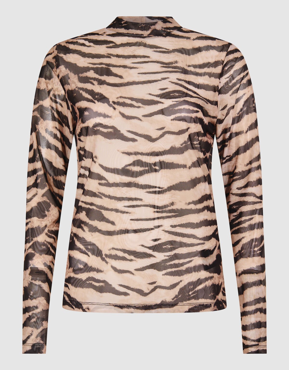 Mesh Tiger Top Lichtbruin SHOEBY WOMEN