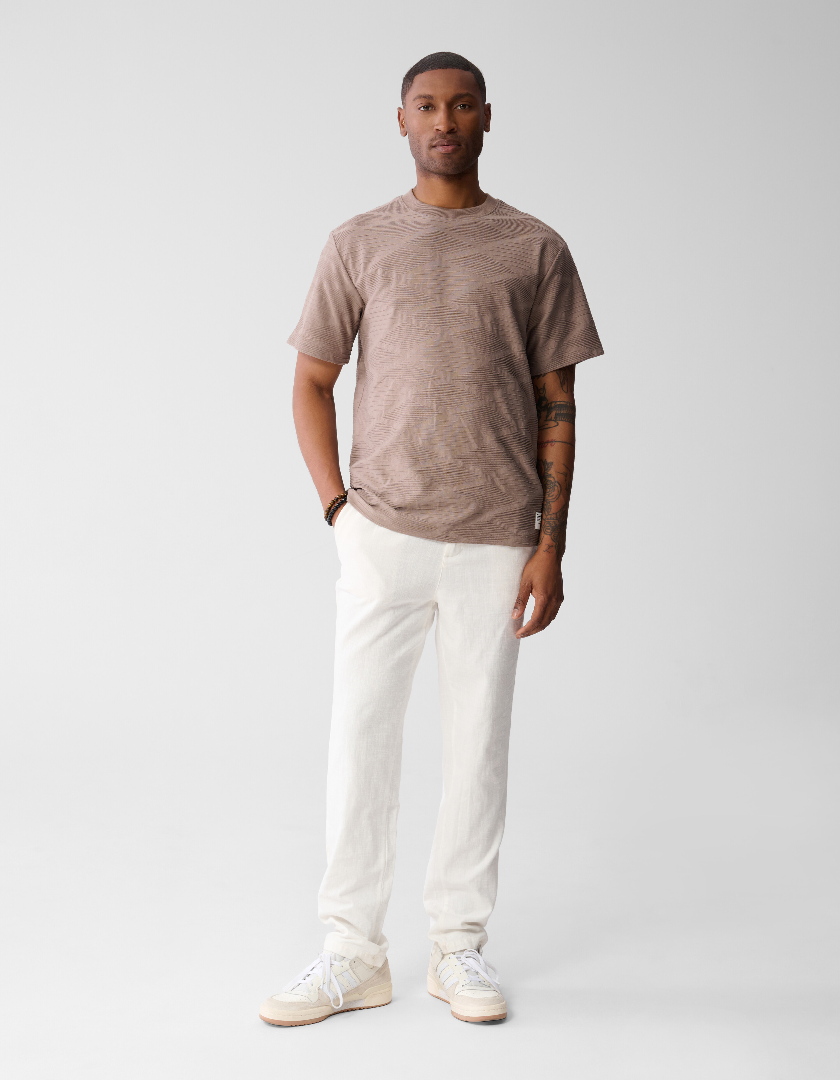 Structuur Broek Gebroken Wit SHOEBY MEN