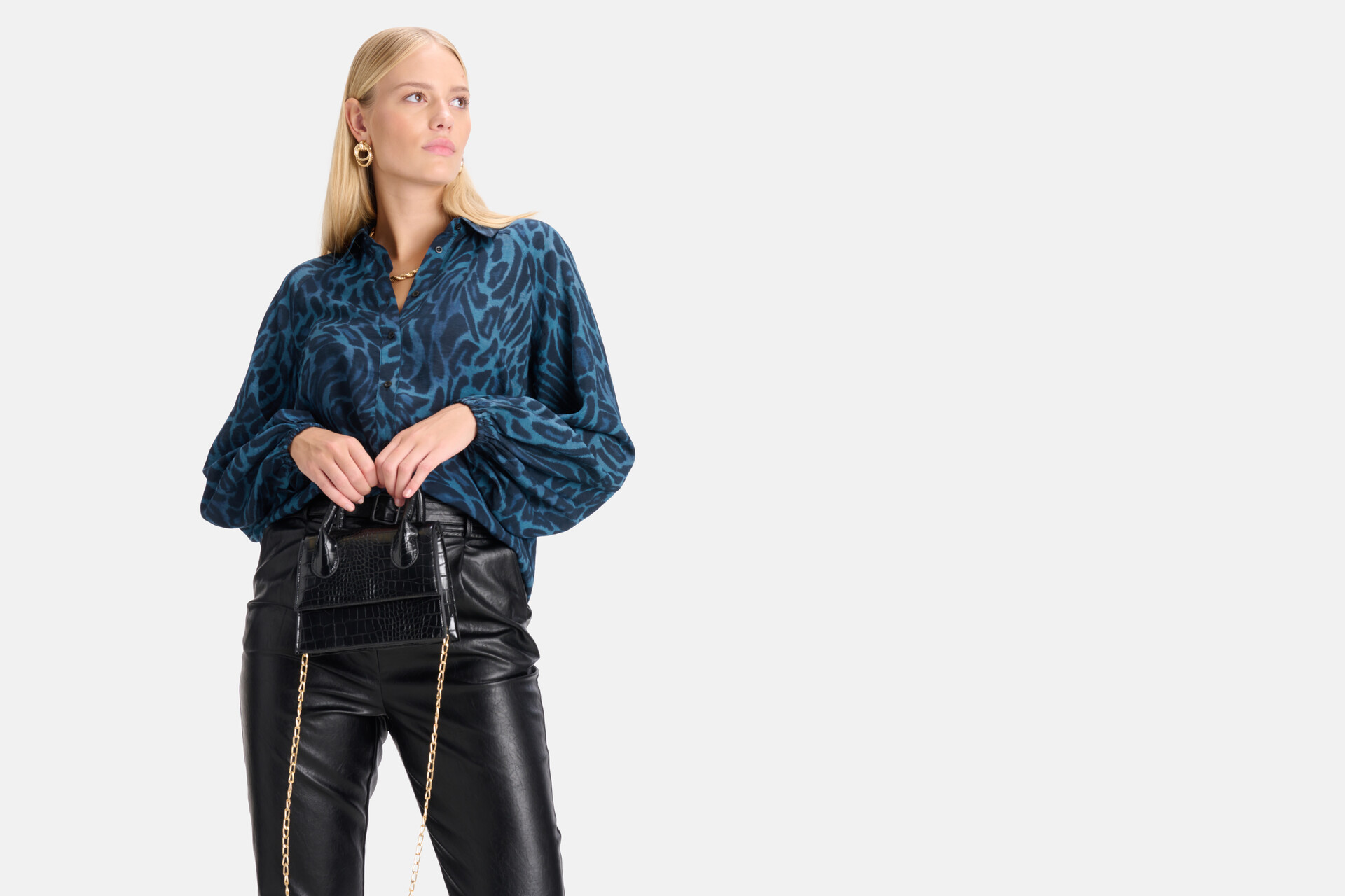 Krokodillen Tas Zwart SHOEBY ACCESSOIRES