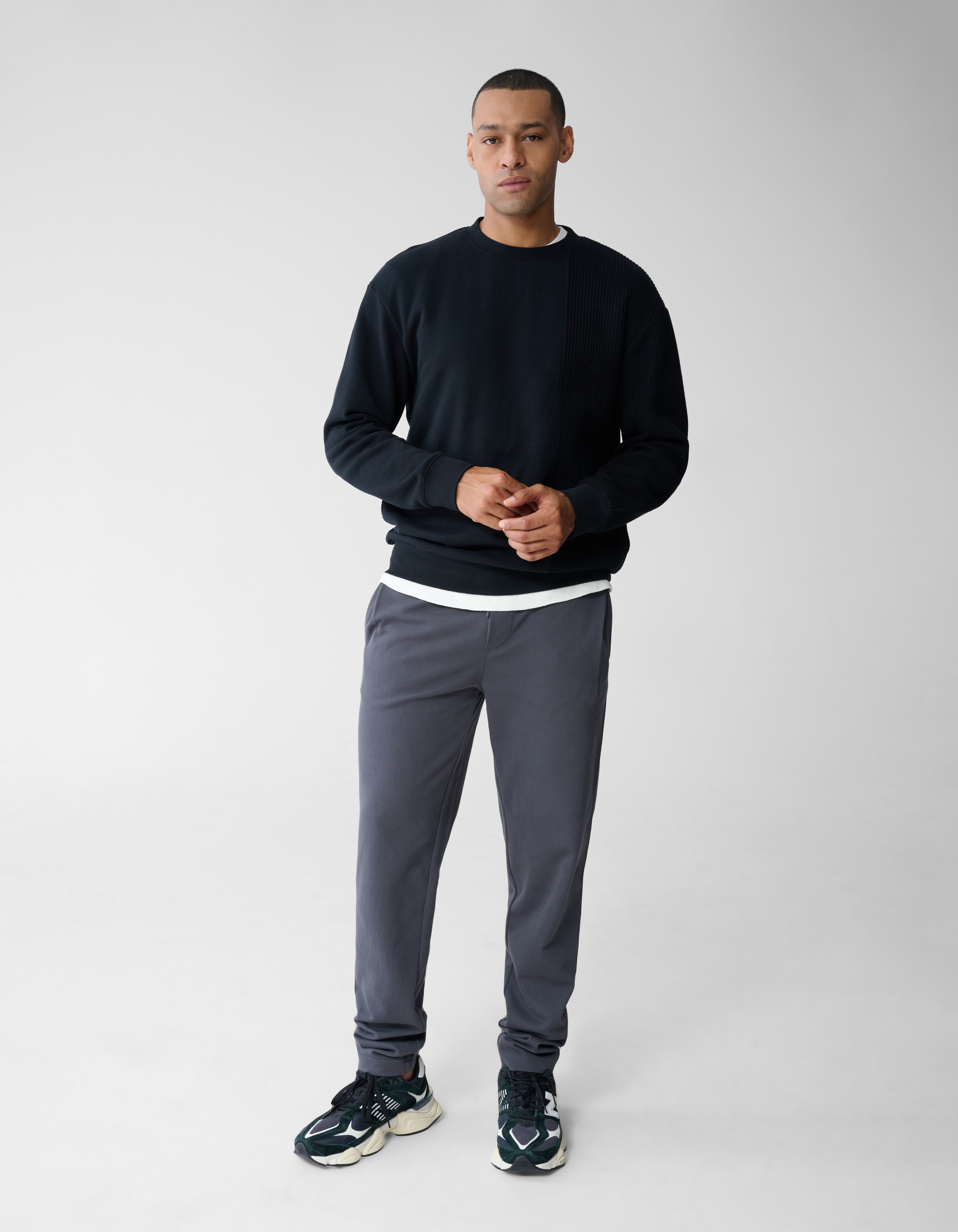 Smart Jogger Broek Donkergrijs SHOEBY MEN