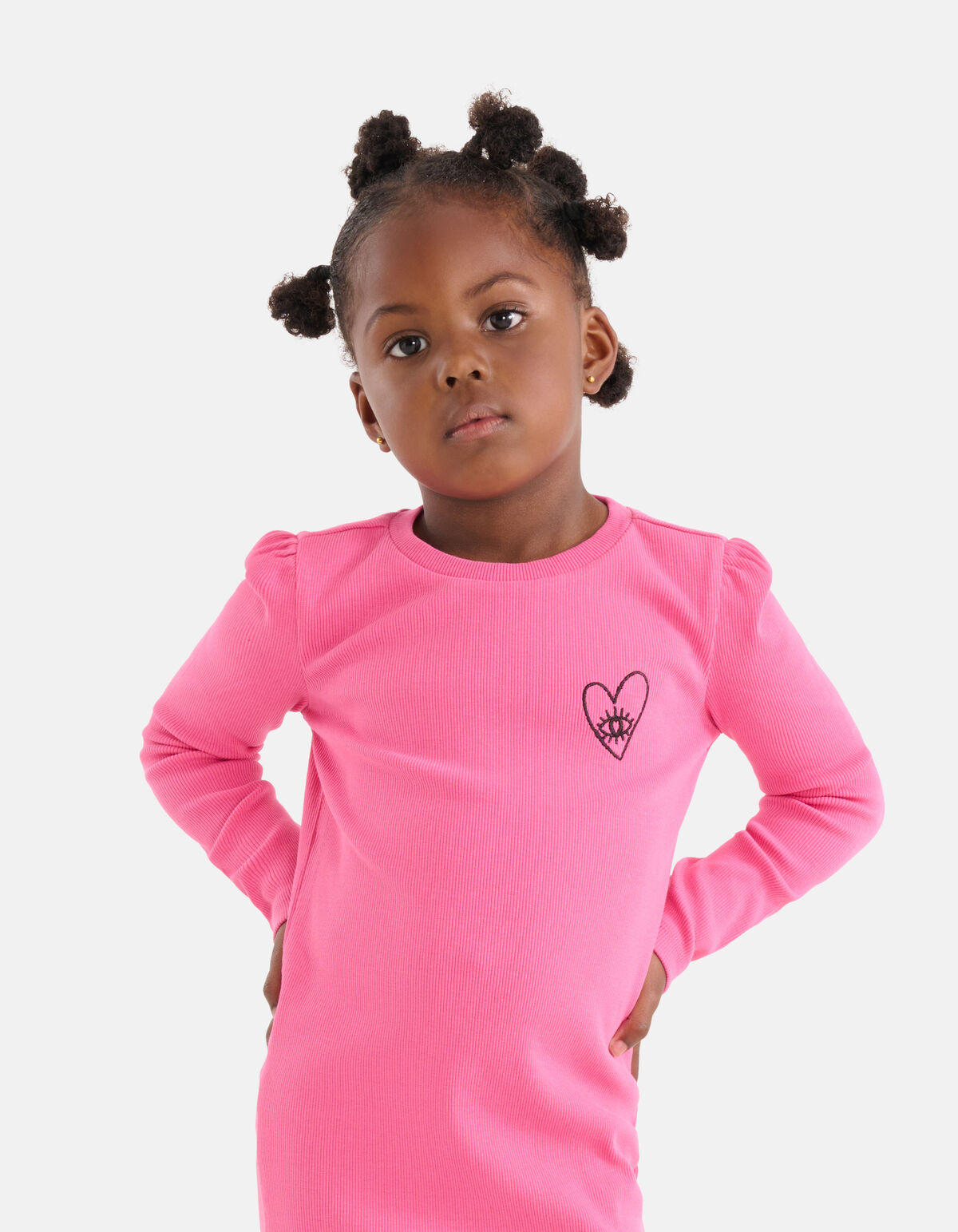 Rib Jurk Roze SHOEBY GIRLS