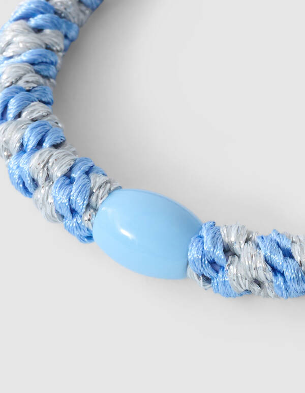 Lurex Haarelastiek Lichtblauw/Grijs SHOEBY ACCESSOIRES