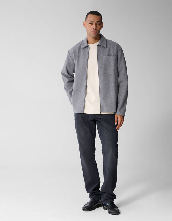 Melange Overshirt Grijs SHOEBY MEN