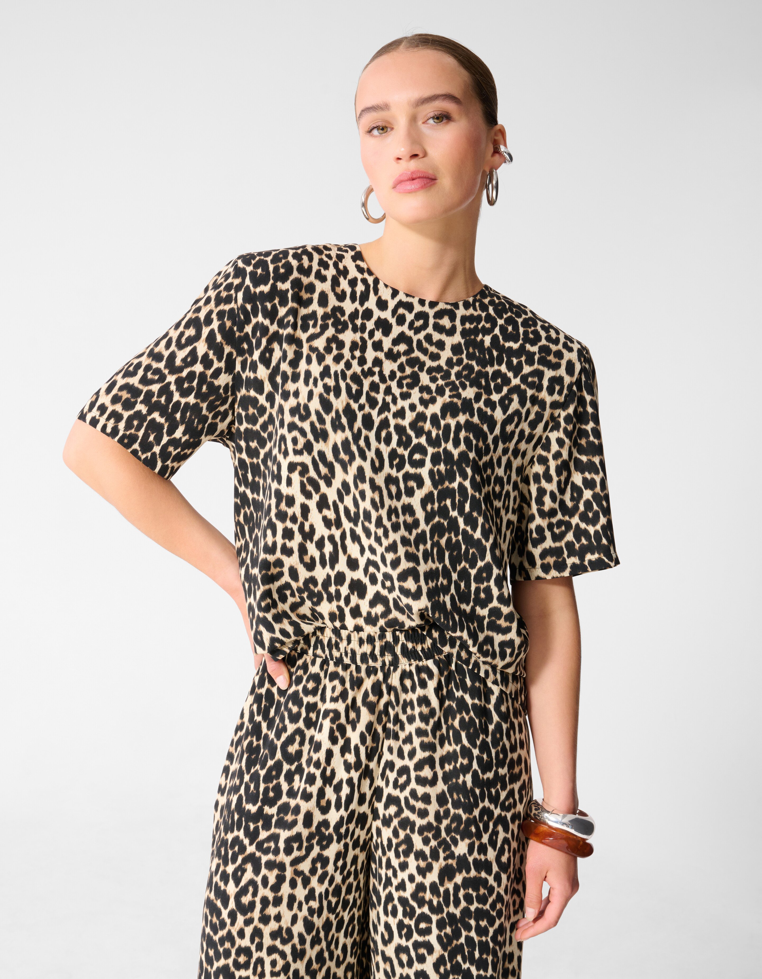 Leopard Twist Top Bruin SHOEBY WOMEN