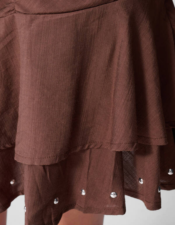 Solid Stud Rok Bruin SHOEBY GIRLS