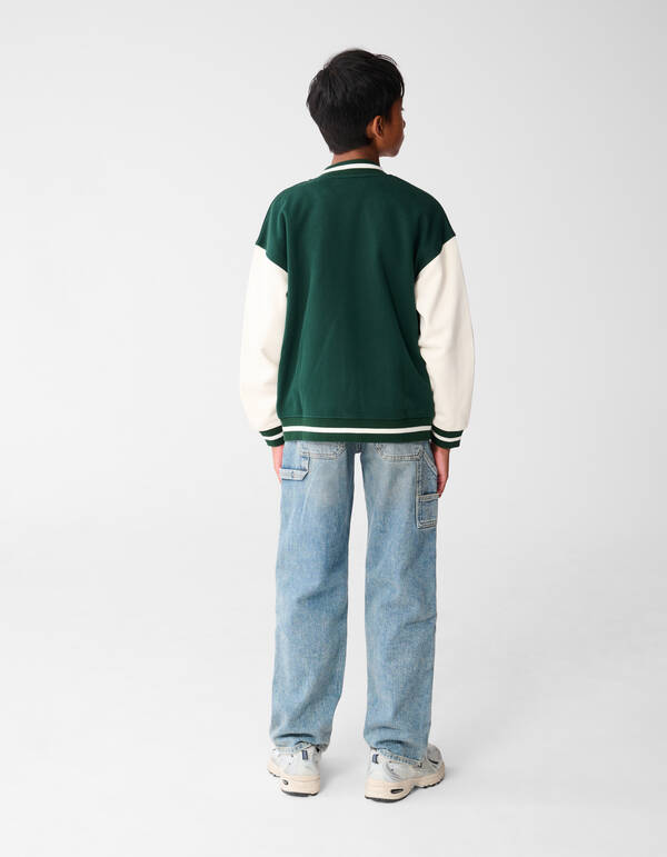 Varsity Bomber Jack Donkergroen SHOEBY BOYS