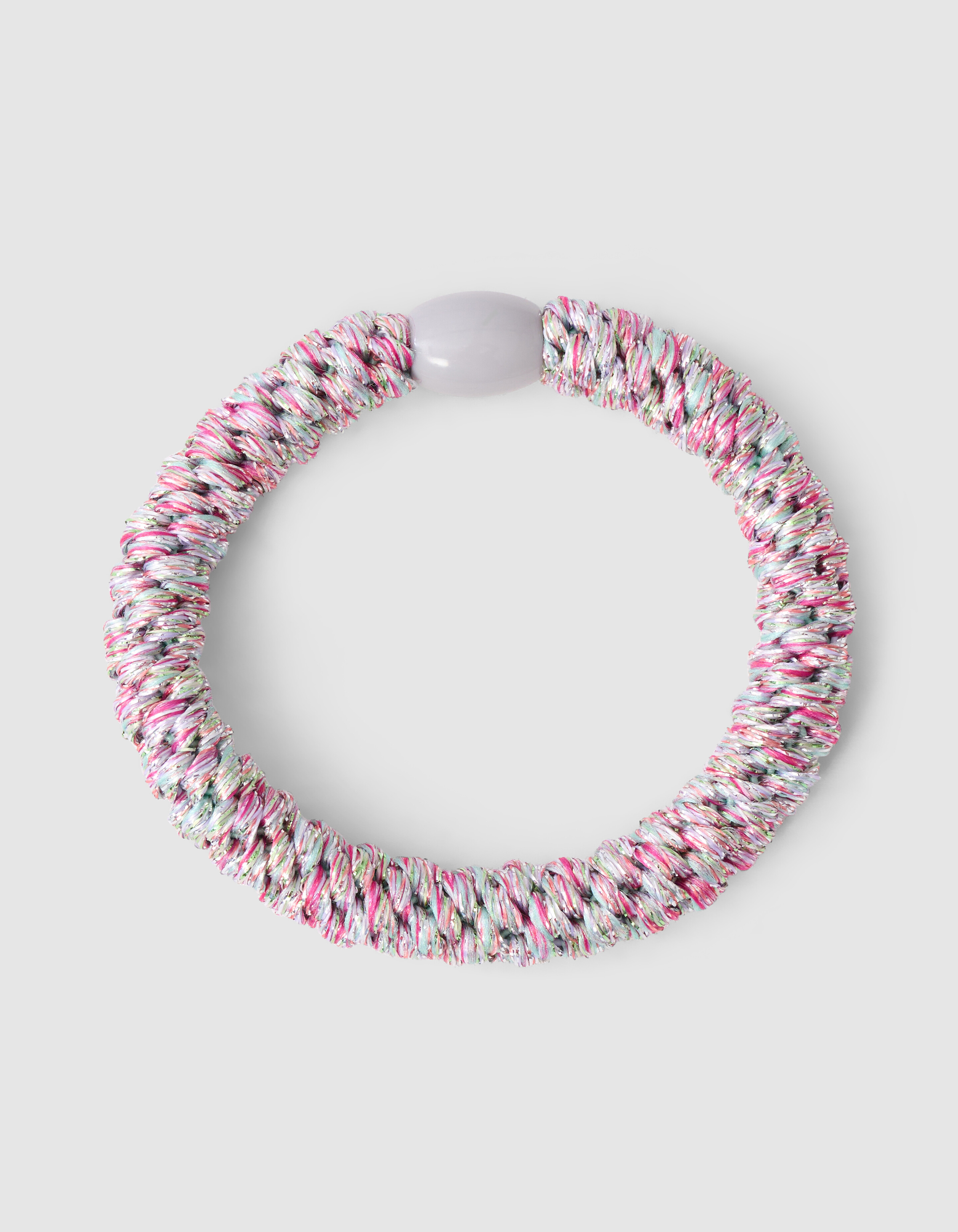 Lurex Haarelastiek Roze/ Wit SHOEBY ACCESSOIRES