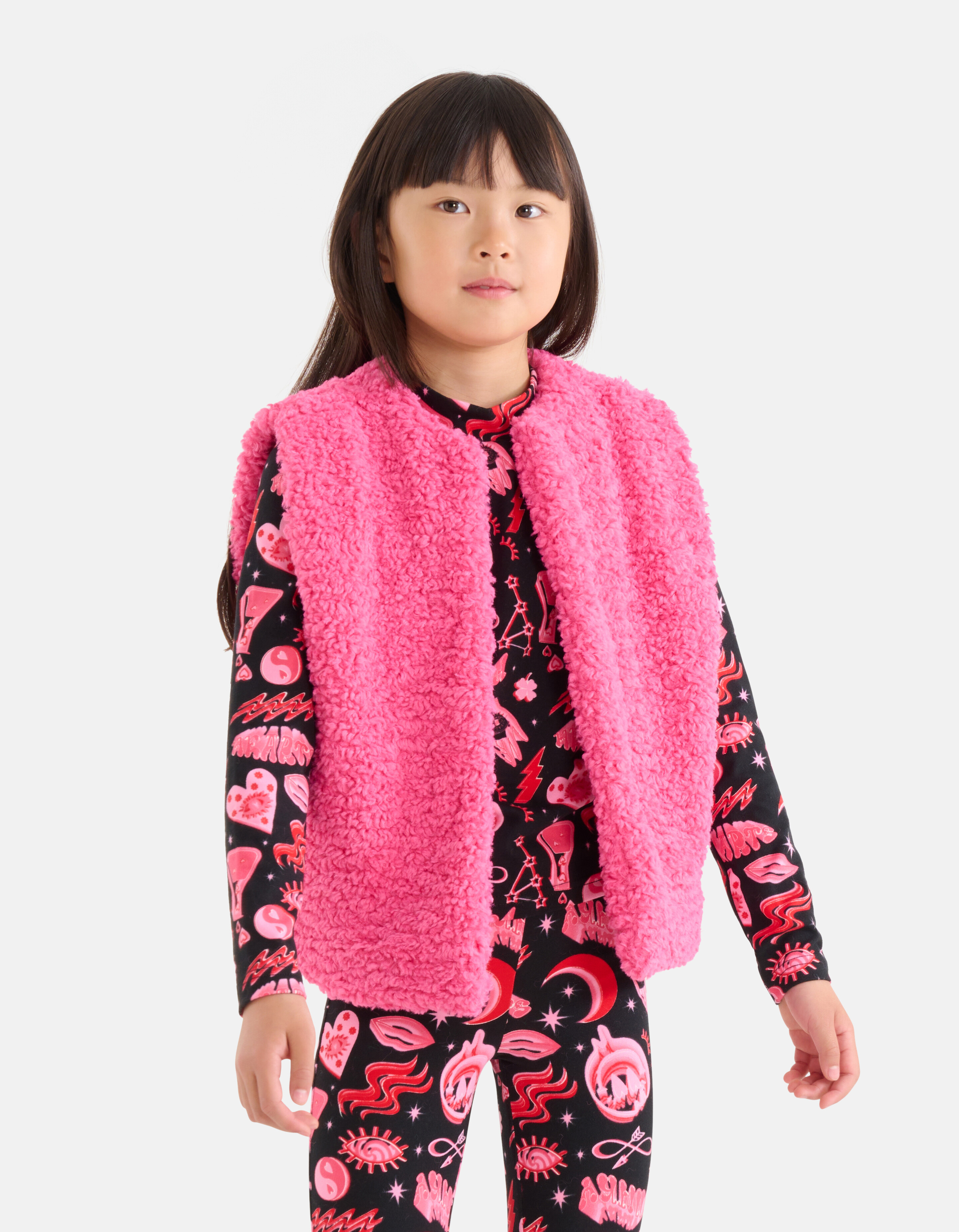 Teddy Gilet Roze SHOEBY GIRLS