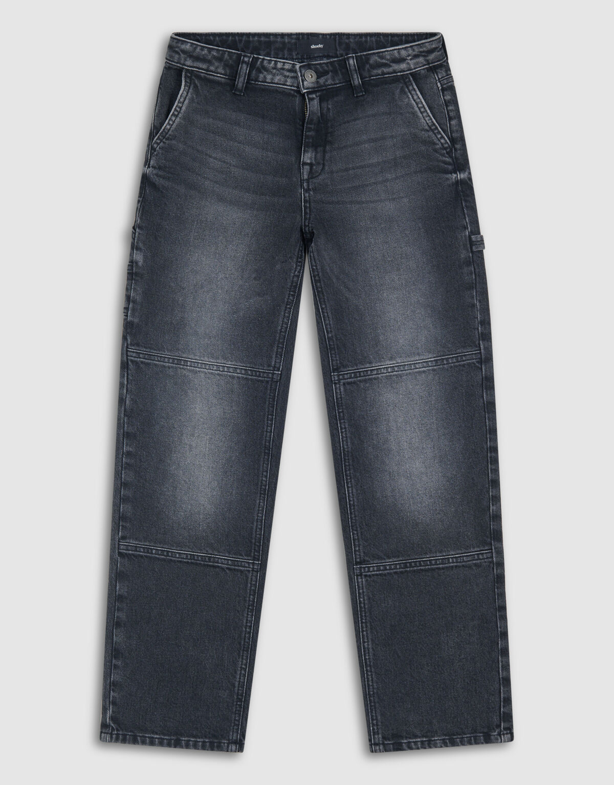 Carpenter Baggy Fit Jeans Donkergrijs SHOEBY BOYS