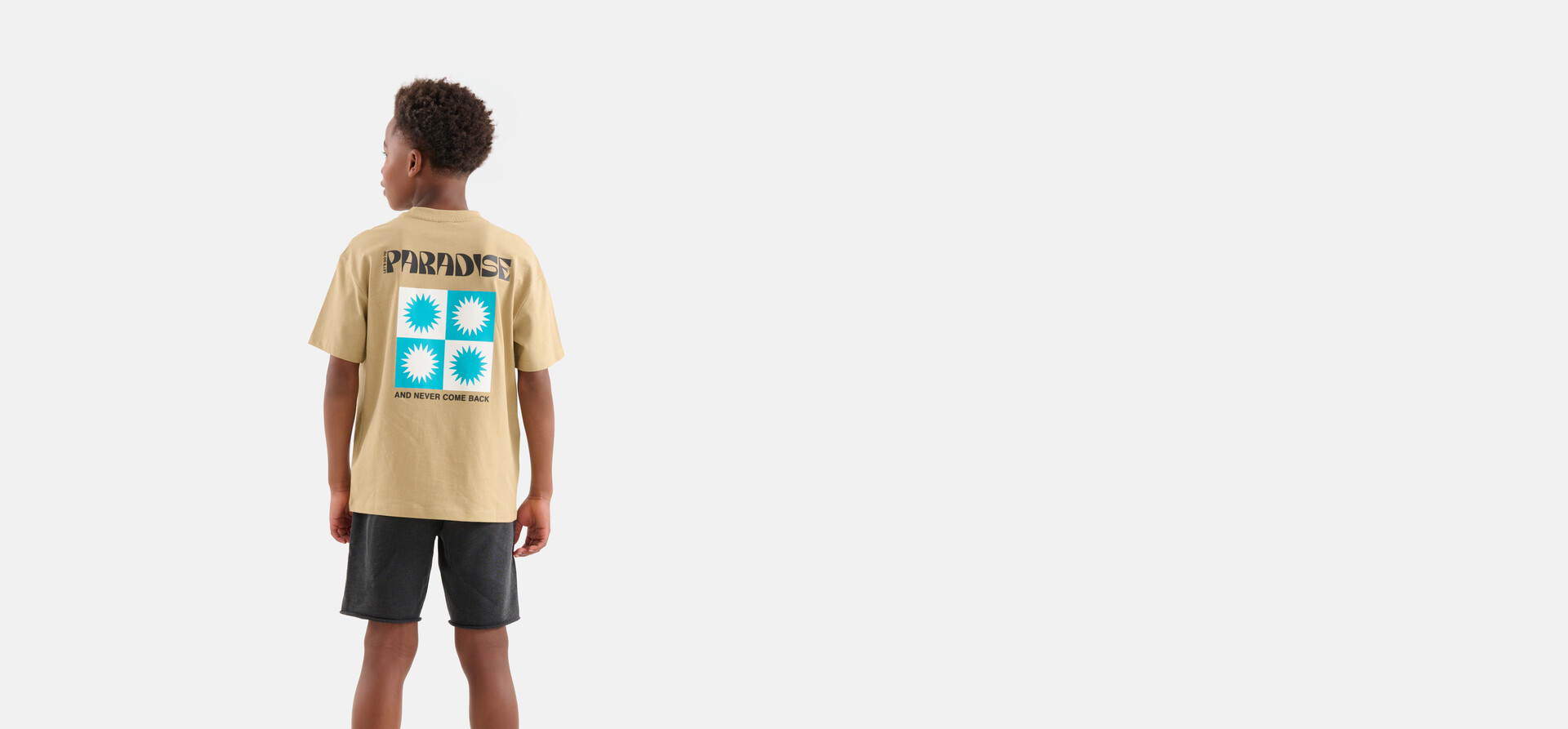 Acid Washed Short Zwart SHOEBY BOYS