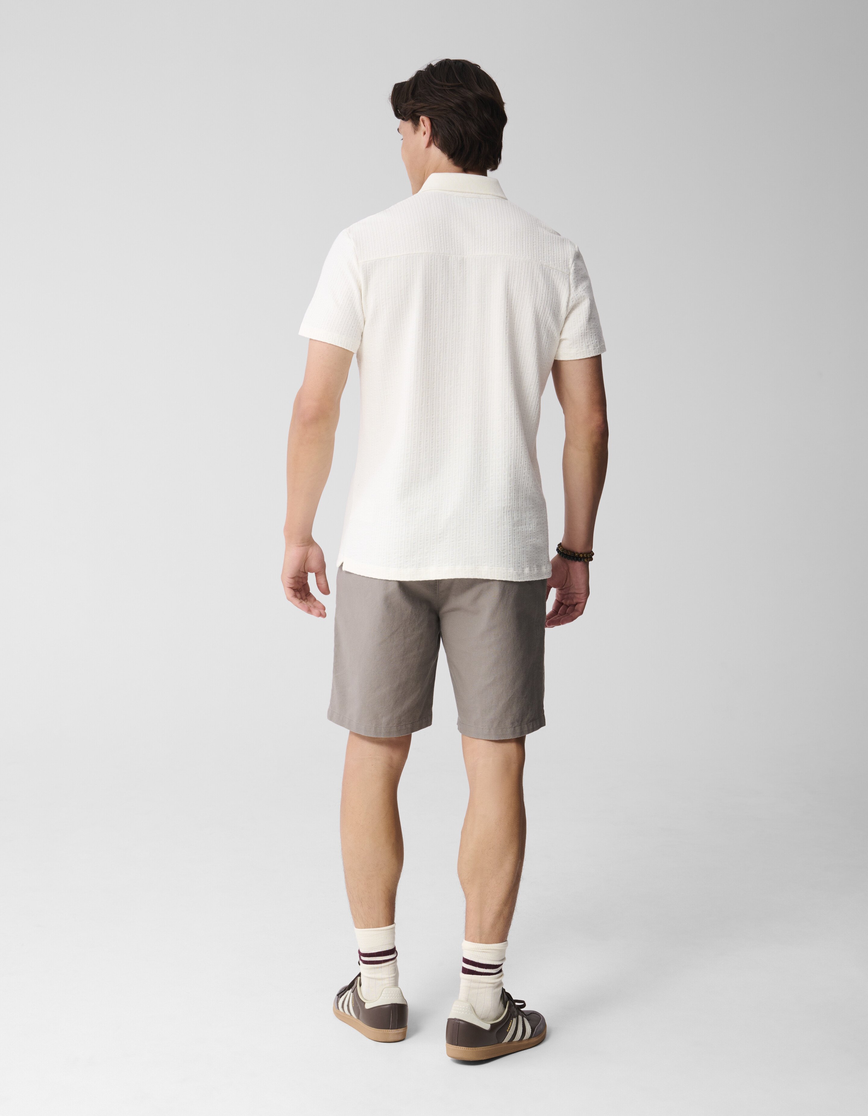 Structuur Polo Gebroken Wit SHOEBY MEN