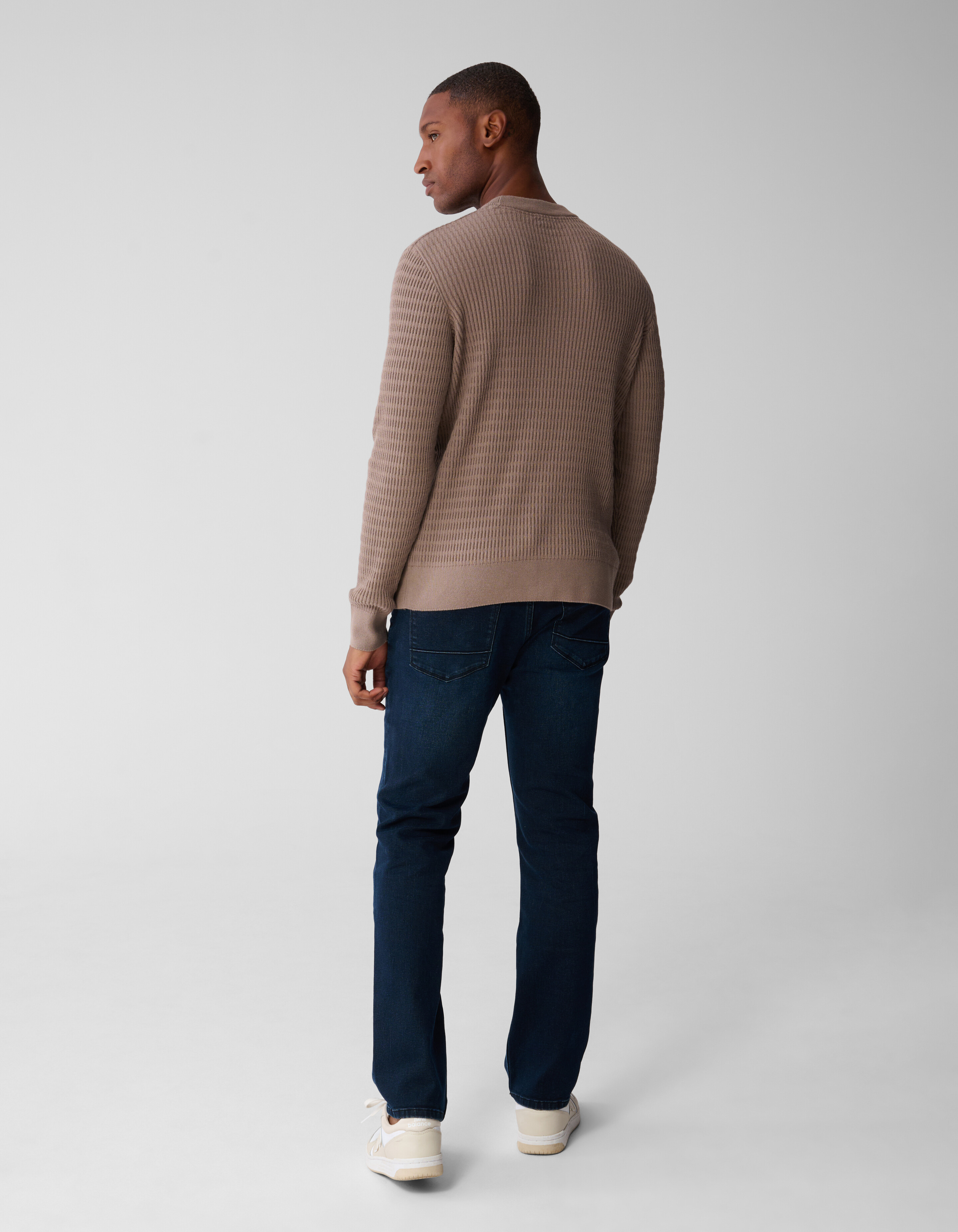 Structuur Trui Bruin SHOEBY MEN