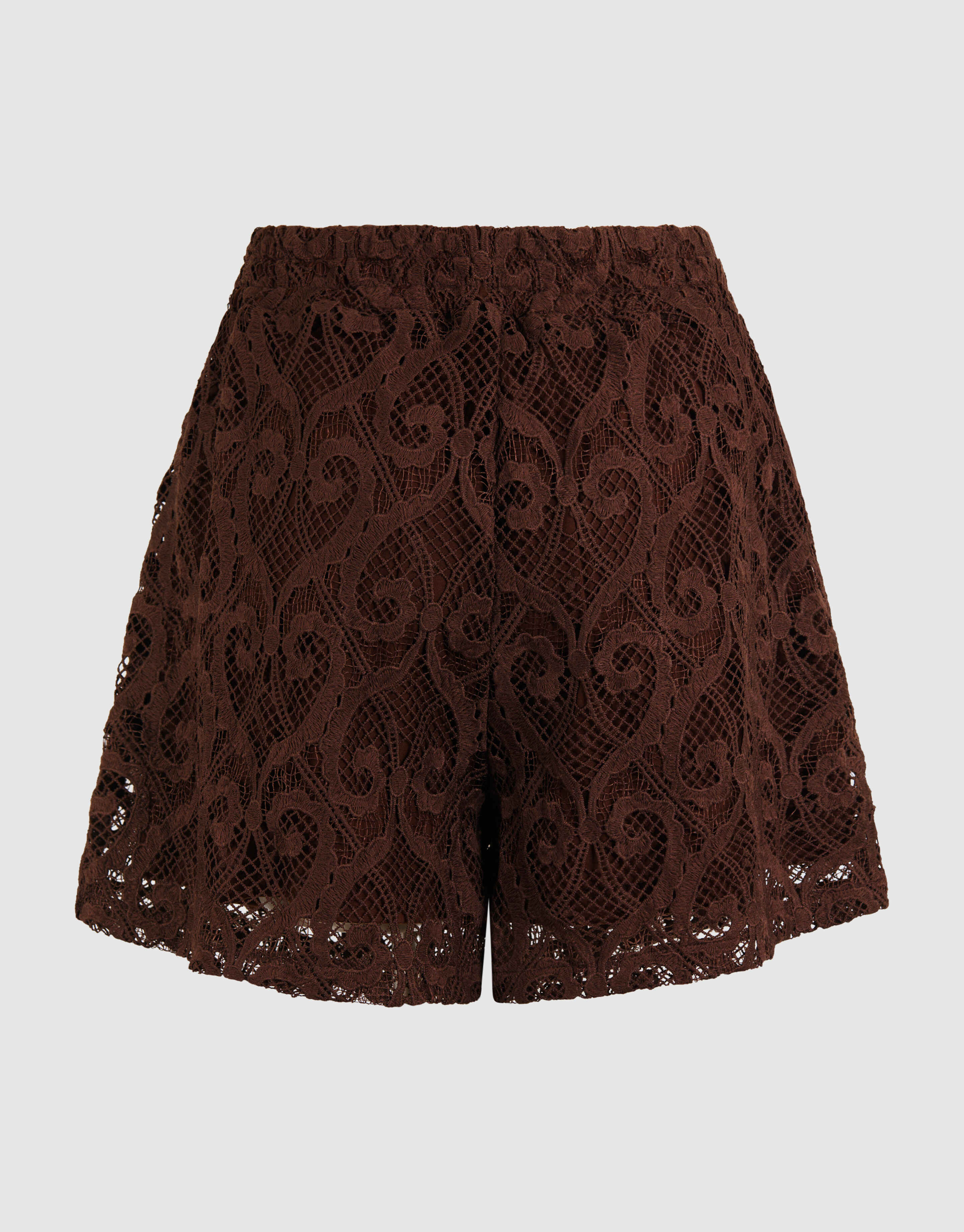 Kanten Short Donkerbruin SHOEBY WOMEN