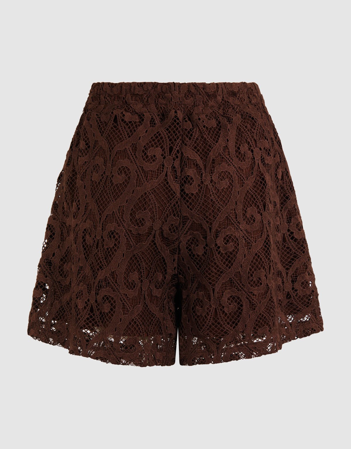 Kanten Short Donkerbruin SHOEBY WOMEN