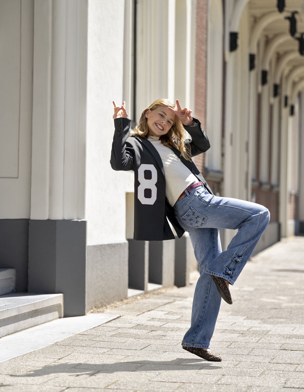 Strik straight Fit Jeans Blauw SHOEBY GIRLS