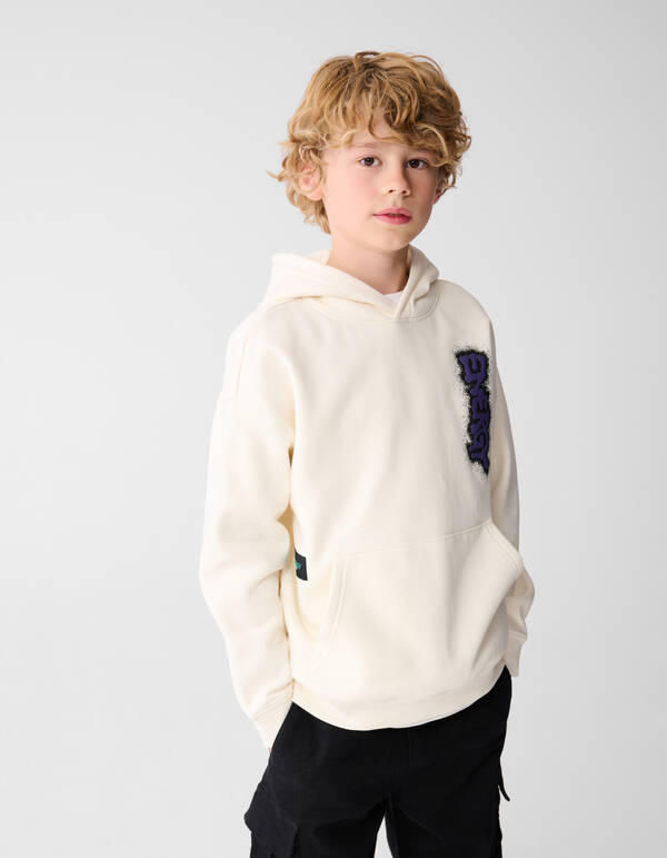 Energy Artwork Hoodie Gebroken Wit SHOEBY BOYS