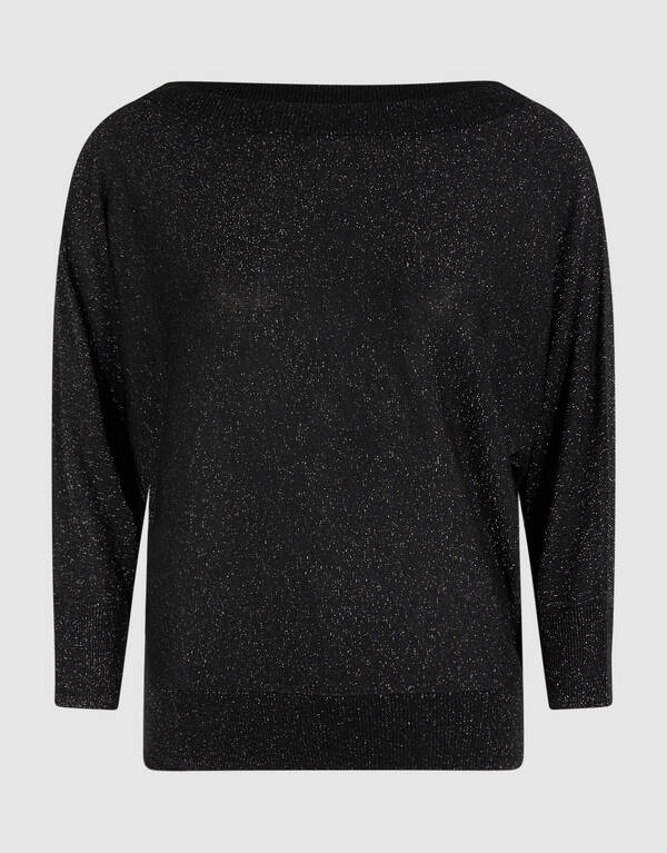 Glitter Vleermuis Trui Zwart SHOEBY WOMEN