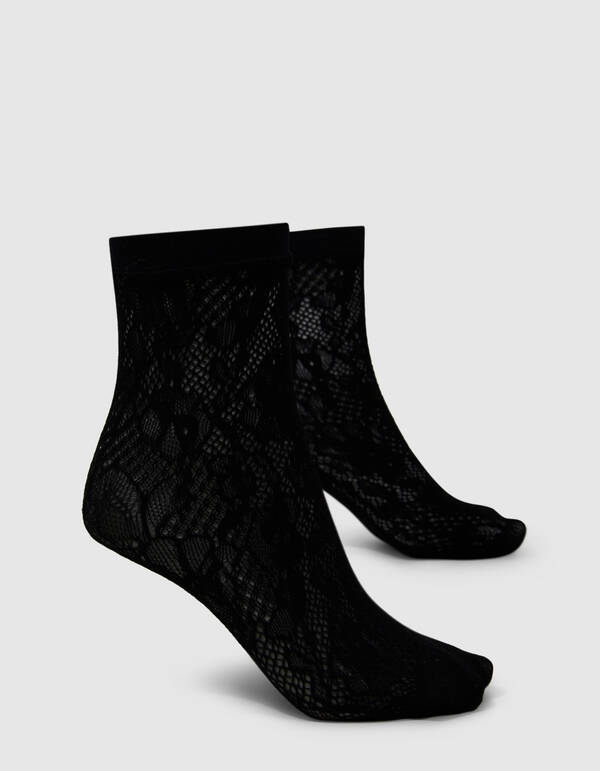 Kanten Sokken Zwart SHOEBY ACCESSOIRES