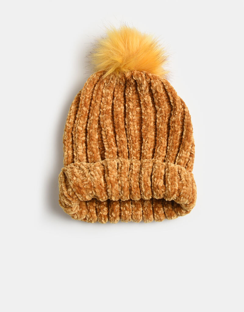 Chenille Pompom Muts