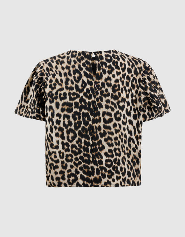 Leopard Twist Top Lichtbruin SHOEBY GIRLS