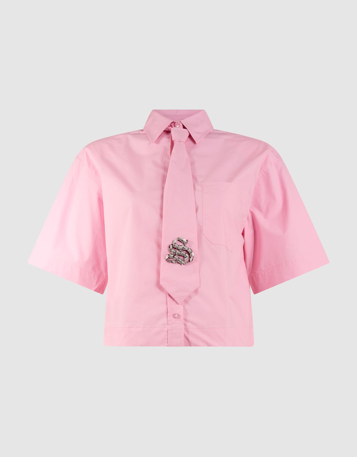 Oversized Stropdas Blouse Roze SHOEBY WOMEN