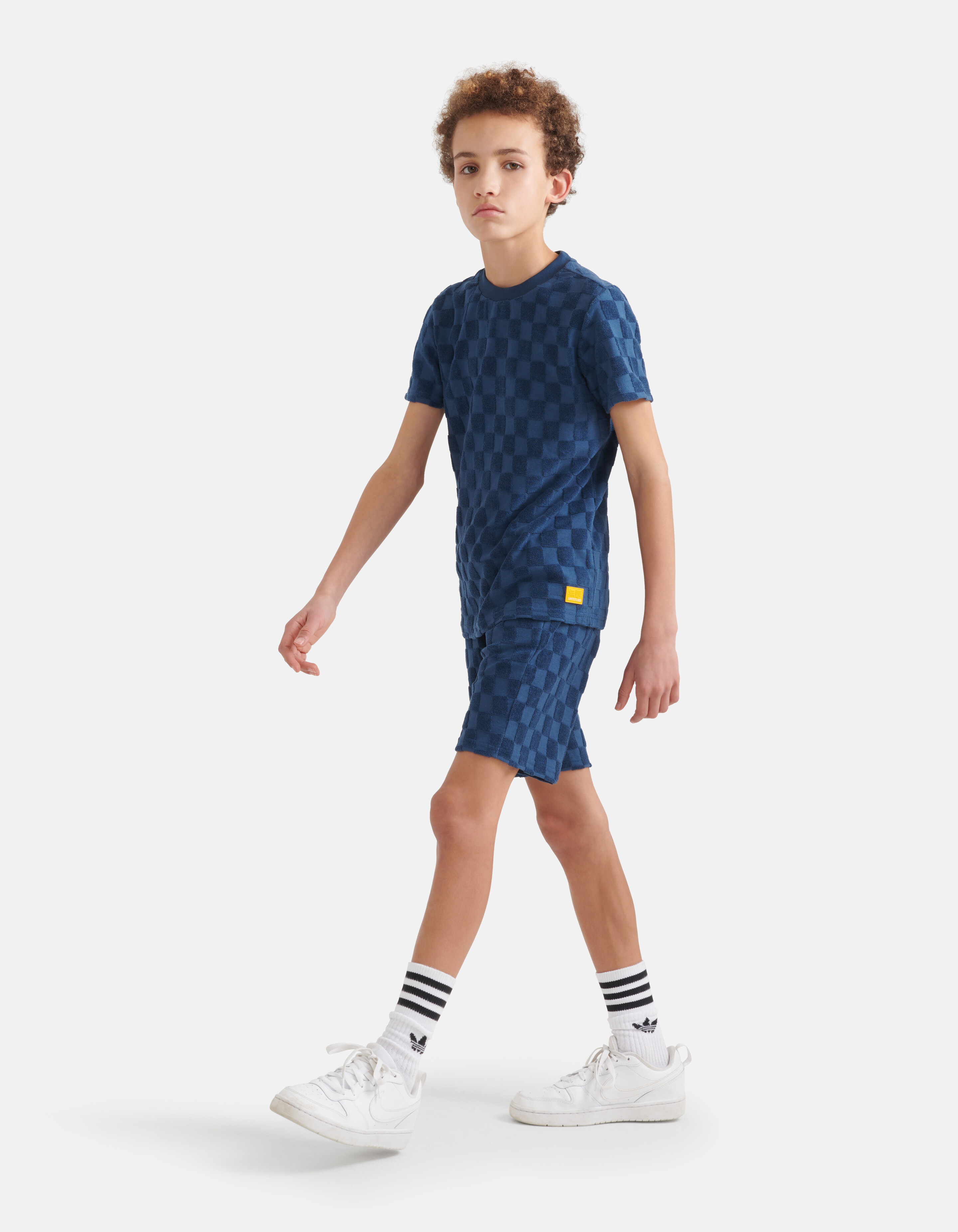 Badstof T-shirt Donkerblauw SHOEBY BOYS