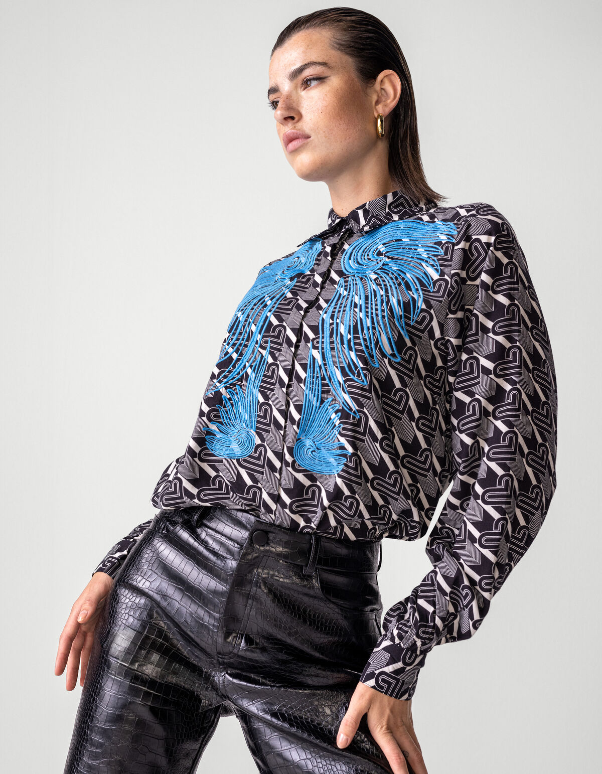 Bulky Hoop Oorbellen Goud SHOEBY ACCESSOIRES