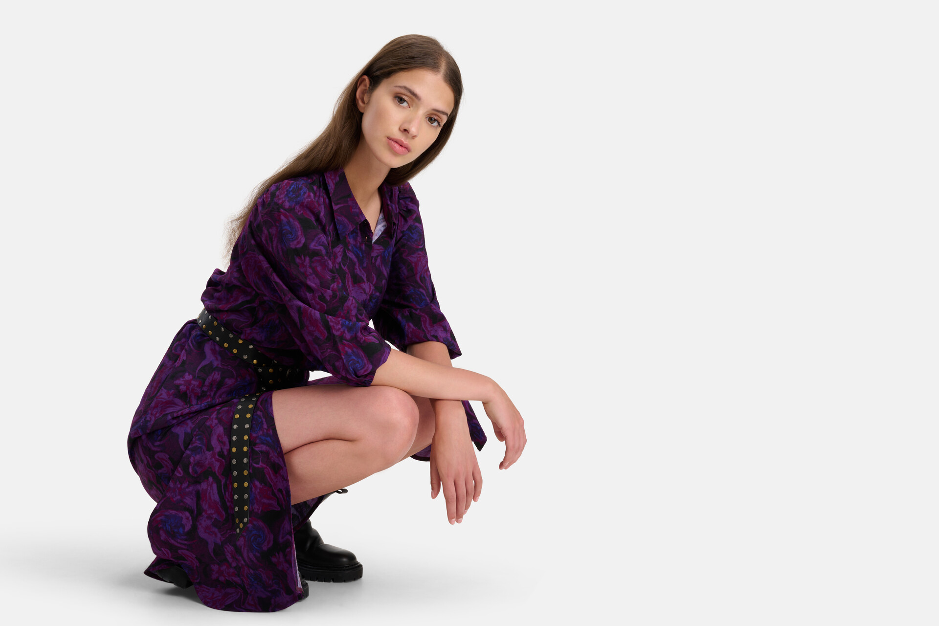 Bloemenprint Jurk Paars SHOEBY WOMEN