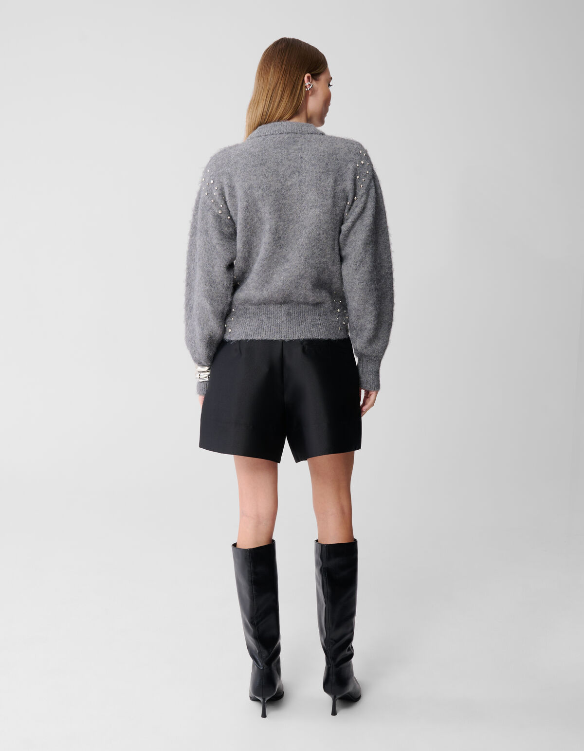 Strass Trui Grijs SHOEBY WOMEN