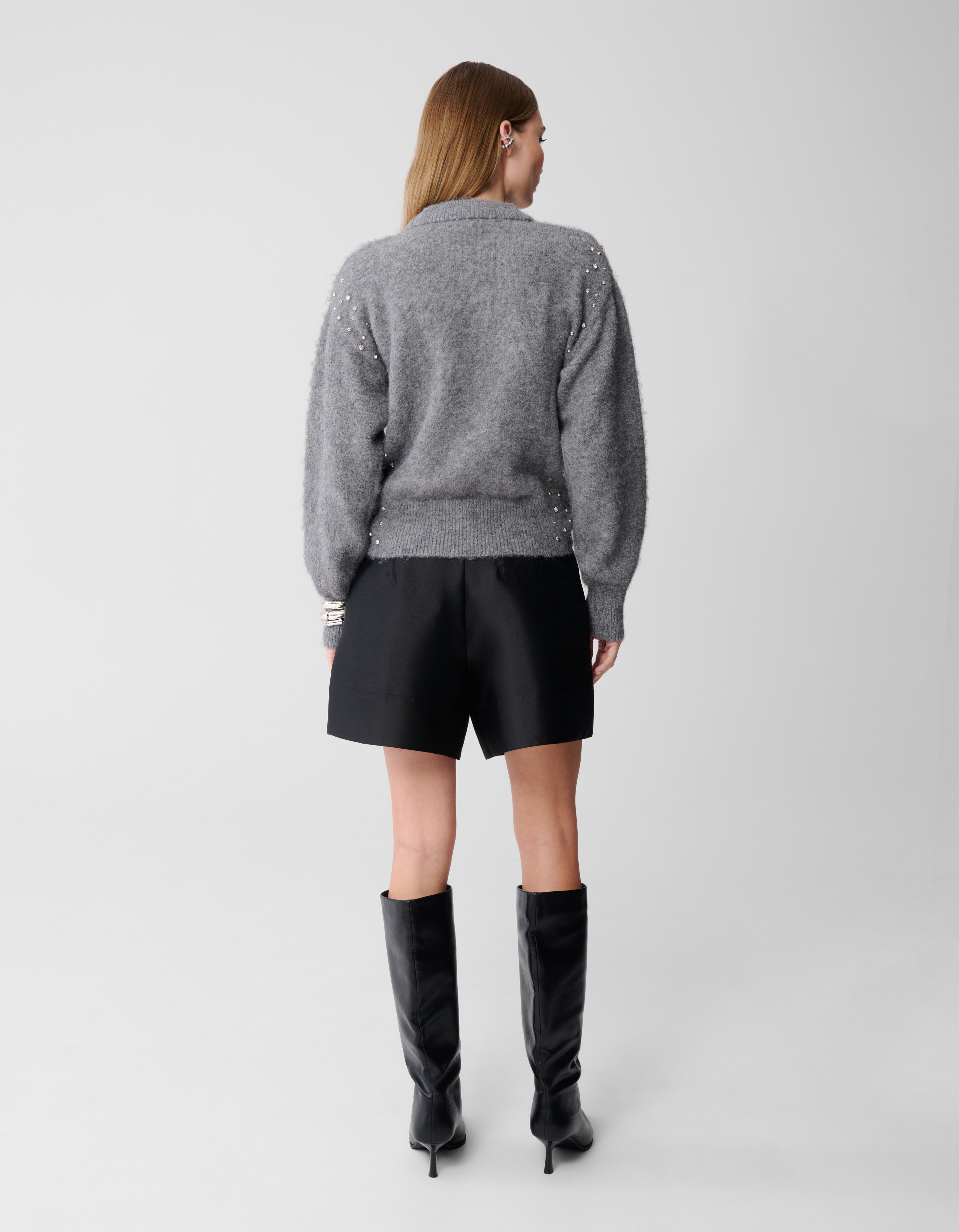 Strass Trui Grijs SHOEBY WOMEN