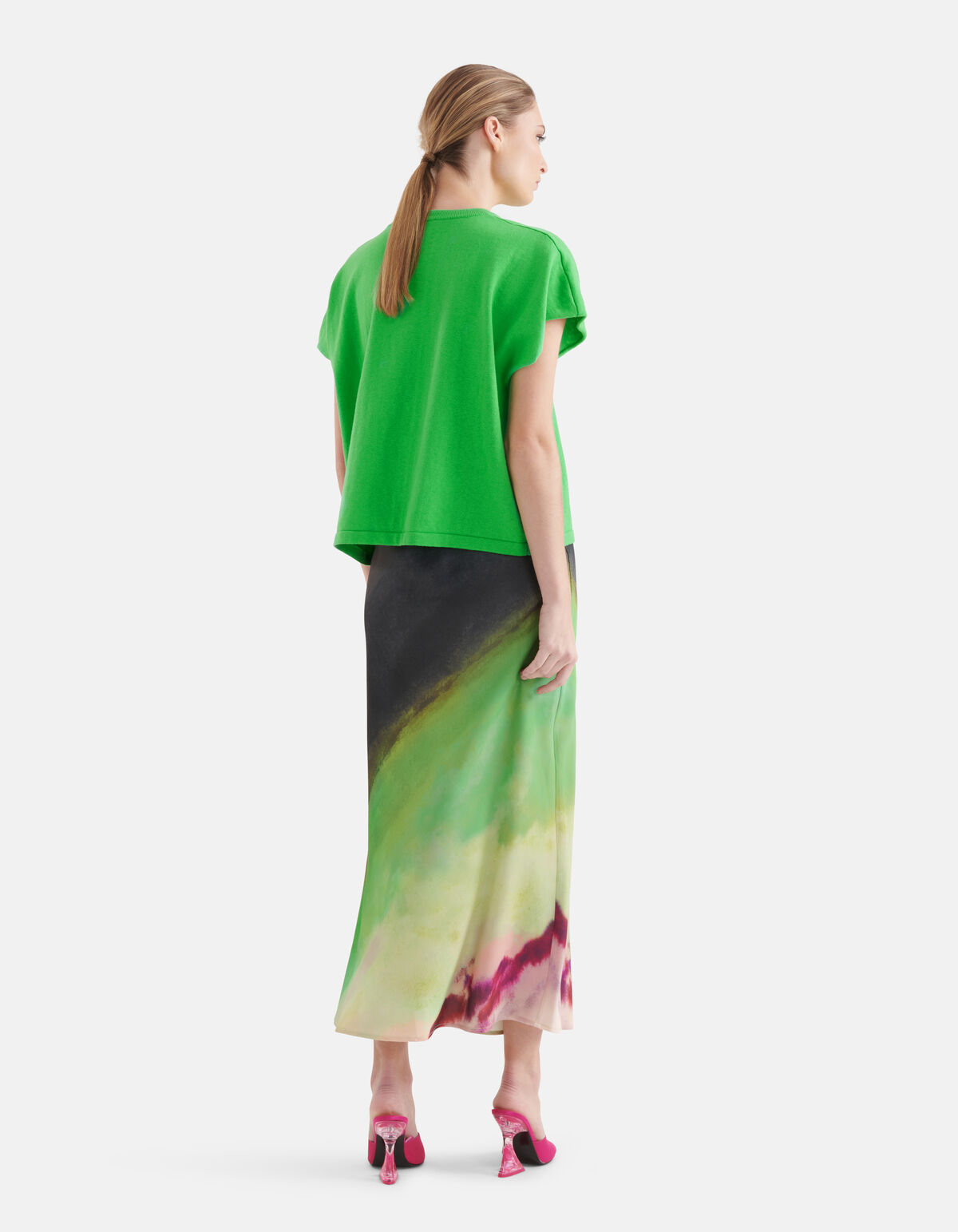 Gebreid T-shirt Groen By Mieke SHOEBY WOMEN