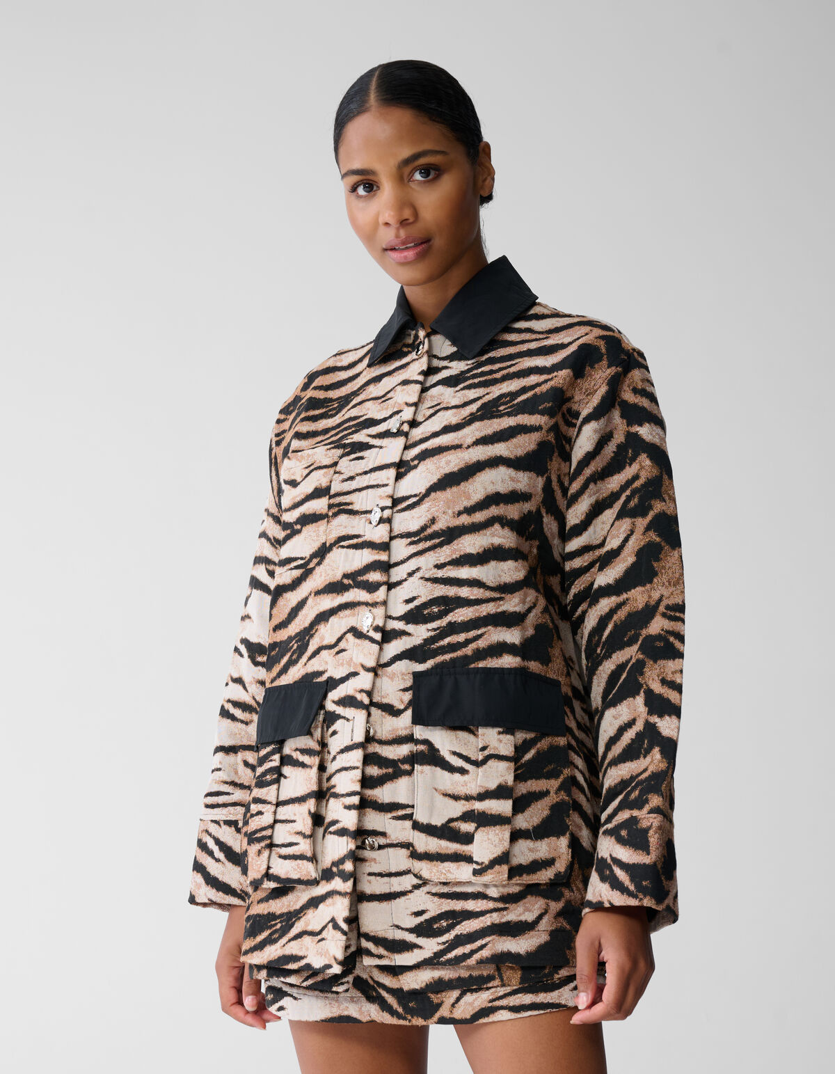 Jacquard Tiger Jack Lichtbruin SHOEBY WOMEN