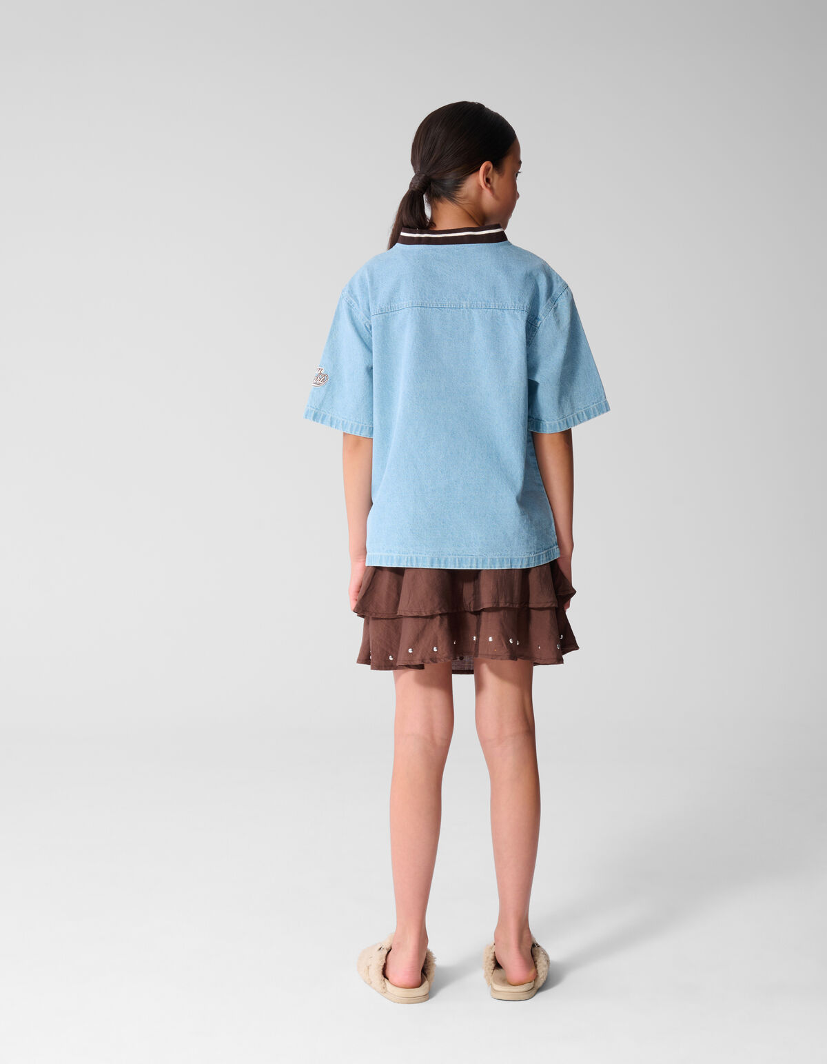 Solid Stud Rok Bruin SHOEBY GIRLS