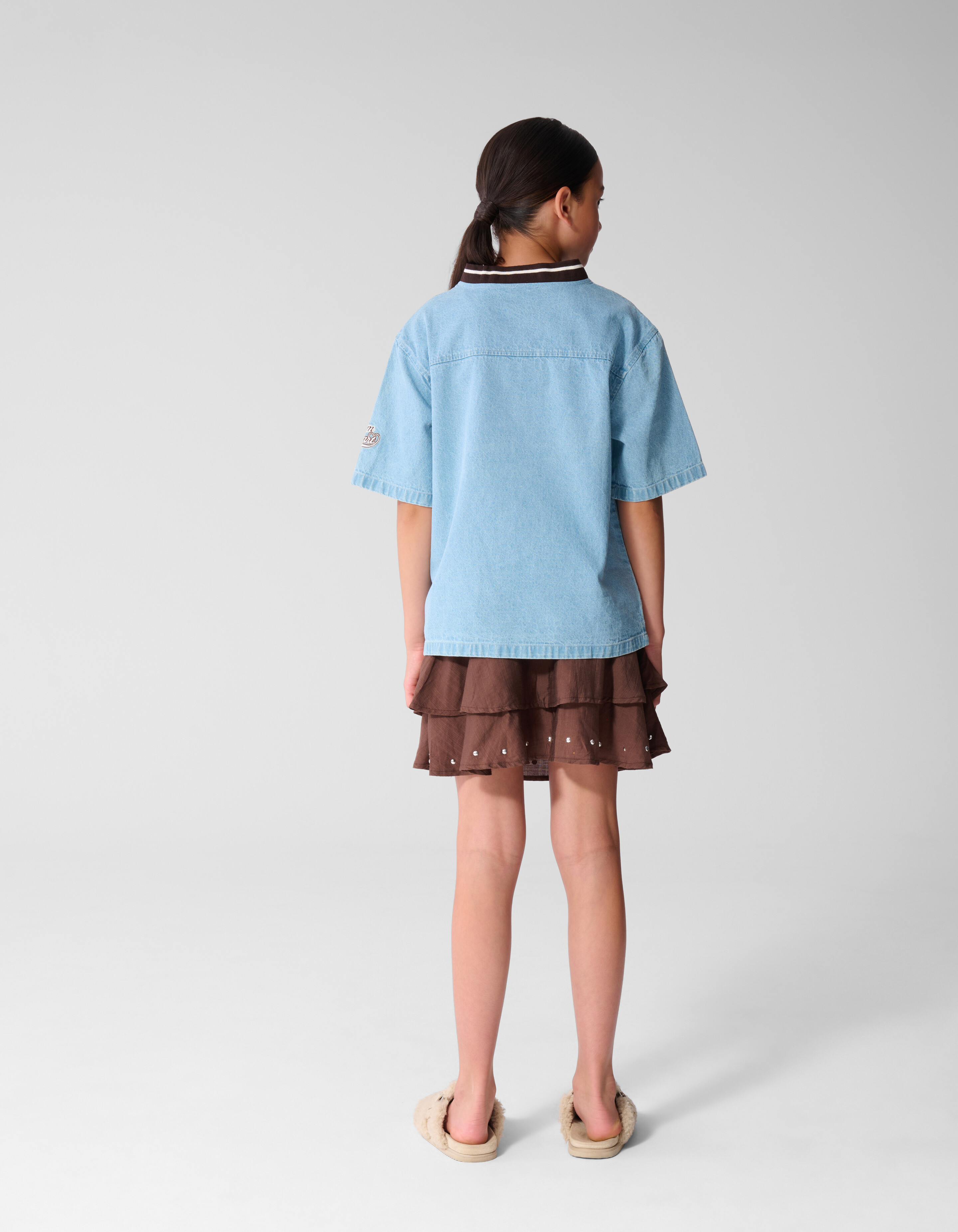 Solid Stud Rok Bruin SHOEBY GIRLS