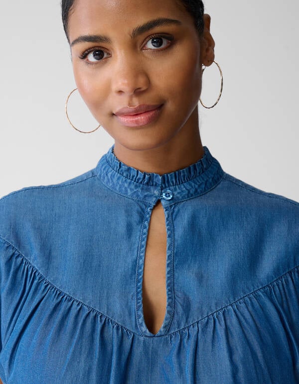 Button Top Blauw SHOEBY WOMEN