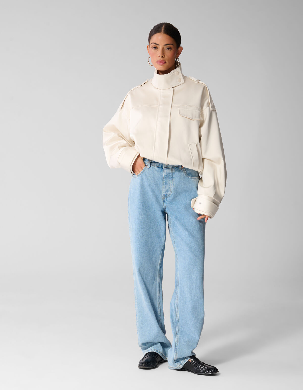 Straight Fit Jeans Blauw By Anna SHOEBY WOMEN