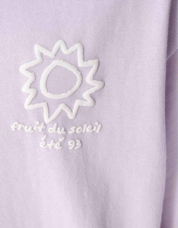 Soleil Artwork T-shirt Lichtpaars SHOEBY BOYS