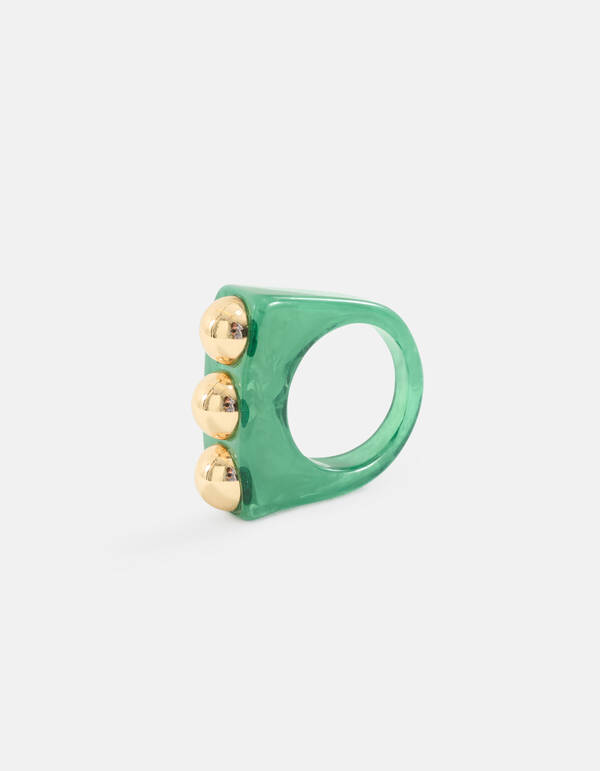 Studs Ring Groen SHOEBY ACCESSOIRES