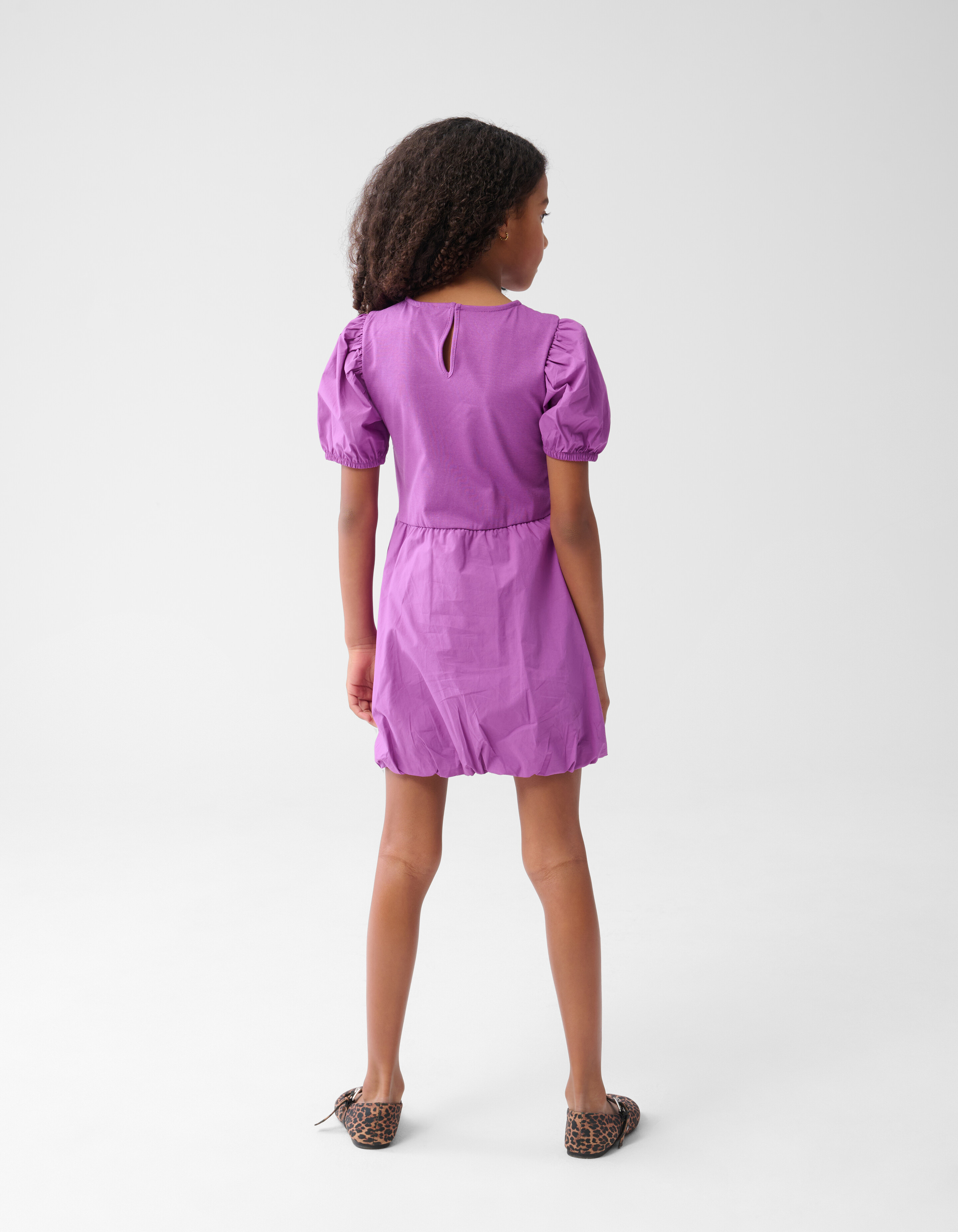 Balloon Fit Jurk Donkerpaars SHOEBY GIRLS